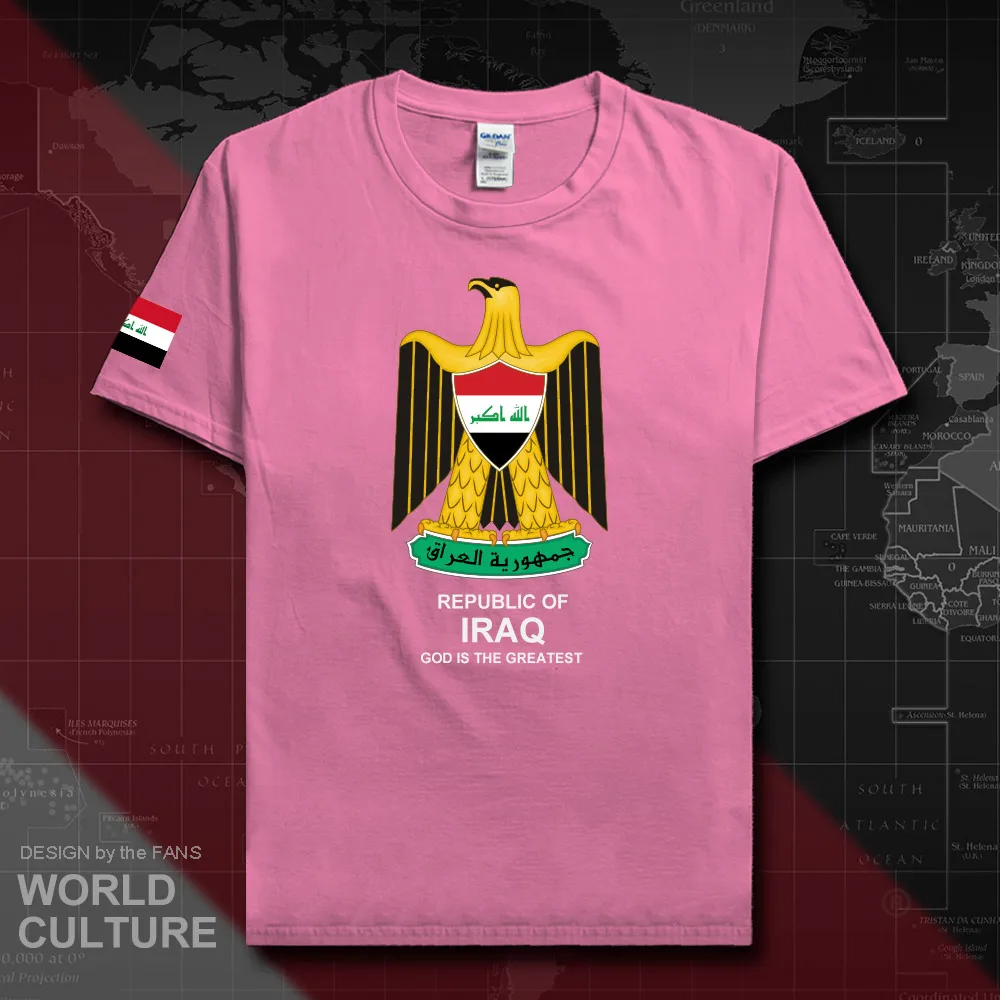 Republic of Iraq Iraqi men t shirt fashion 2018 jerseys nation team 100% cotton t-shirts sporting clothing tees country IRQ 20