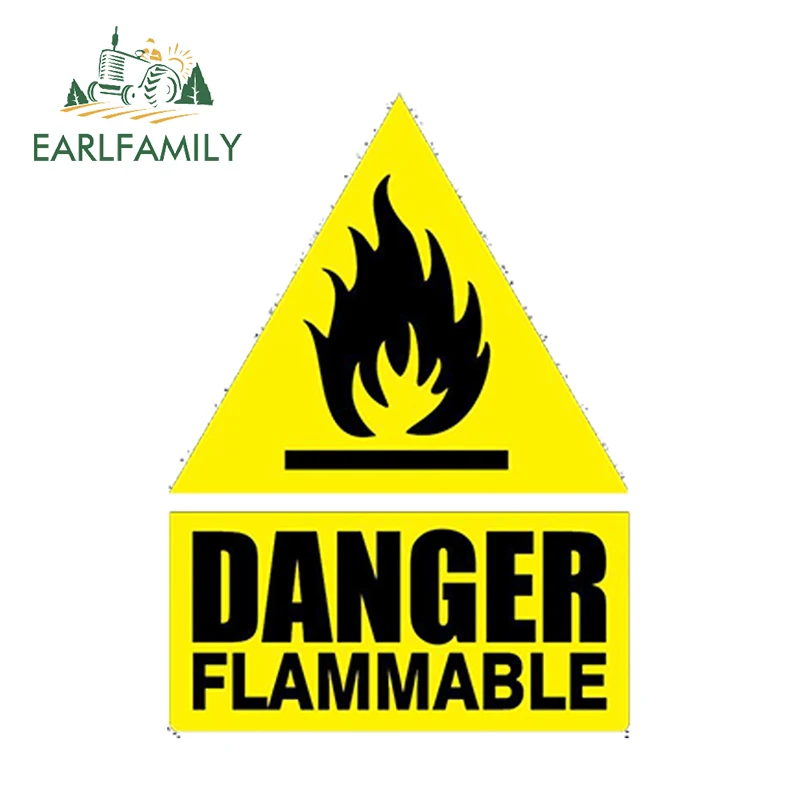 EARLFAMILY 13cm x 10cm Car Sticker Waterproof DANGER DIESEL FUEL Sticker Laminated OSHA LABEL DECAL SAFETY Accessories