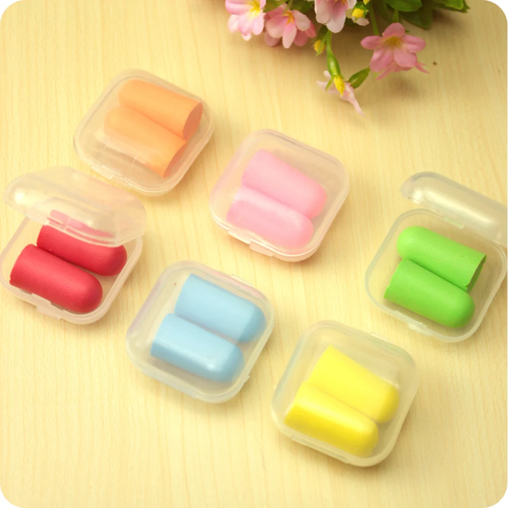 1 Pair Soft Foam Ear Plugs Classic Tapered Travel Sleep Noise Reduction Prevention Earplugs Sound Insulation Ear Protection