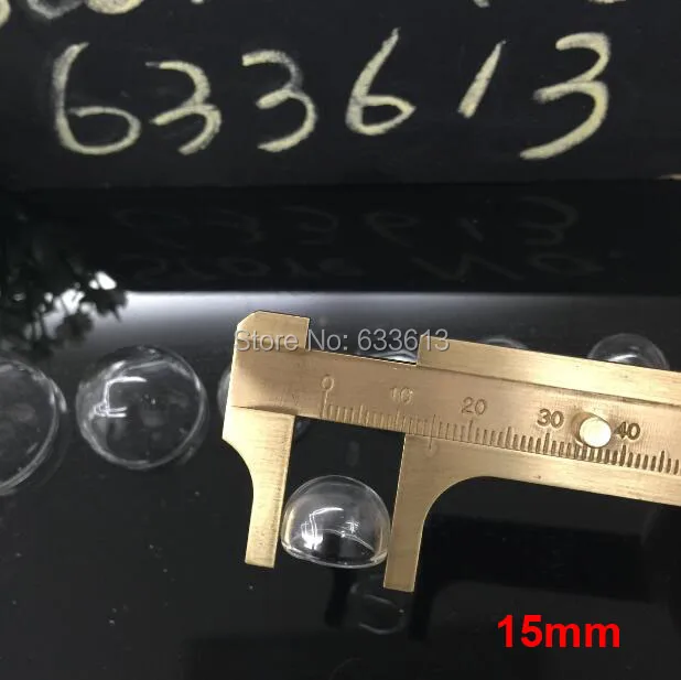 12 Pcs Glass Vial Pendant Set - 30mm/25mm/20mm/15mm Half Dome Locket for Fashion Jewelry, DIY Crafts & Home Decor