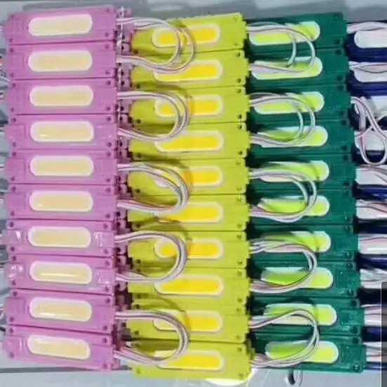 Module COB LED étanche, rétro-éclairage LED pour signe DC12V 2W IP67 CE ROHS 70mm x 20mm x 3mm ABS