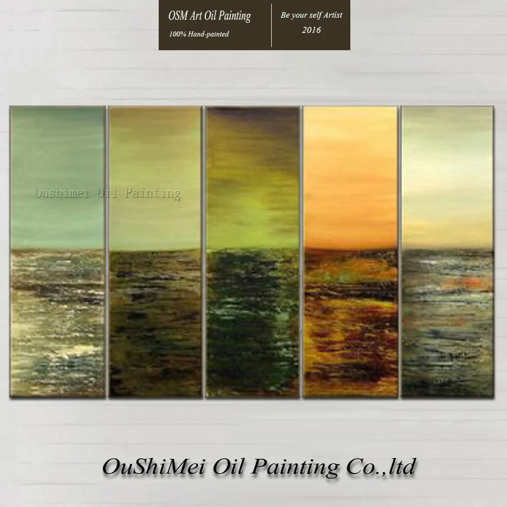 

Skills Artist Hand-painted Beautiful Various Colors Seascape Oil Painting For Living Room Decoration Abstract Canvas Painting