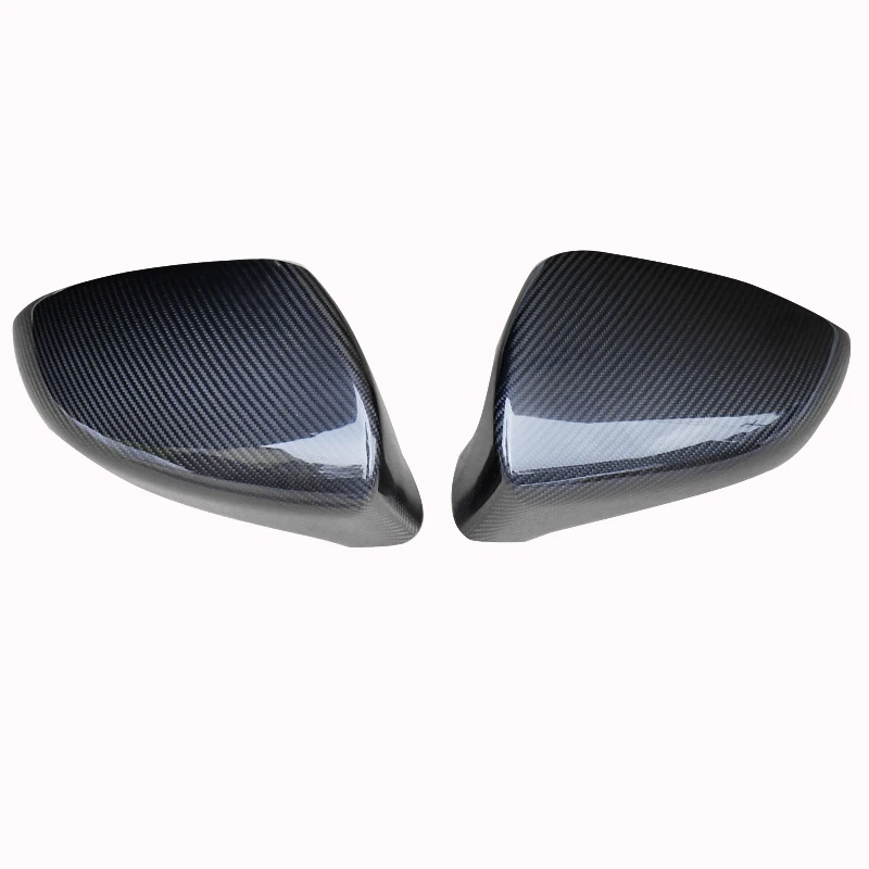 QHCP Real Carbon Fiber Car Rearview Mirror Cover Caps Protection Shell Decoration 1Pair For Lexus ES200 250 300H IS200T GS CT RC