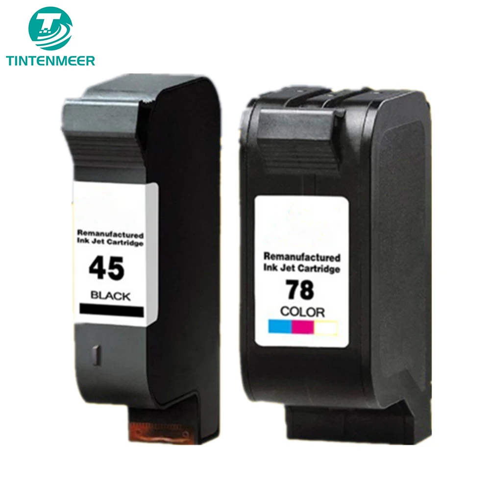 TINTENMEER INK CARTRIDGE 45XL 78XL COMPATIBLE FOR 45 78 HP PRINTER COLOR COPIER 180 190 280 290 DESKJET 930 932 935 950 952 960