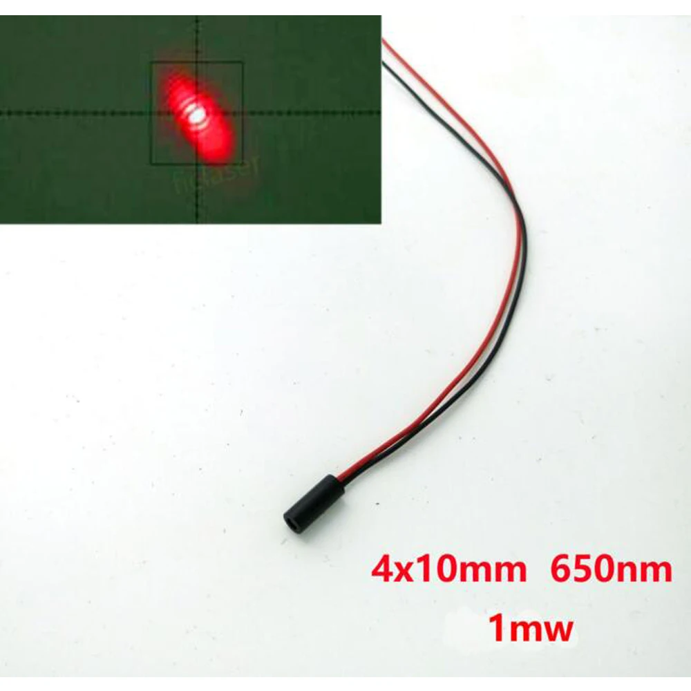 4mm 650nm 1MW Red Piont Laser Module Red Light Small Size Laser Module Point Locator