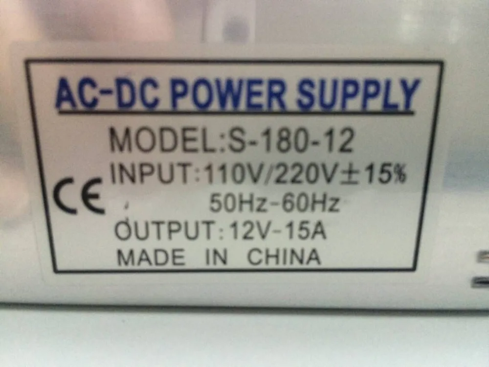 

12V 15A 180W Switching Power Supply for LED Strip Transformer Power Driver For LED strip AC 110 220V to DC 12V