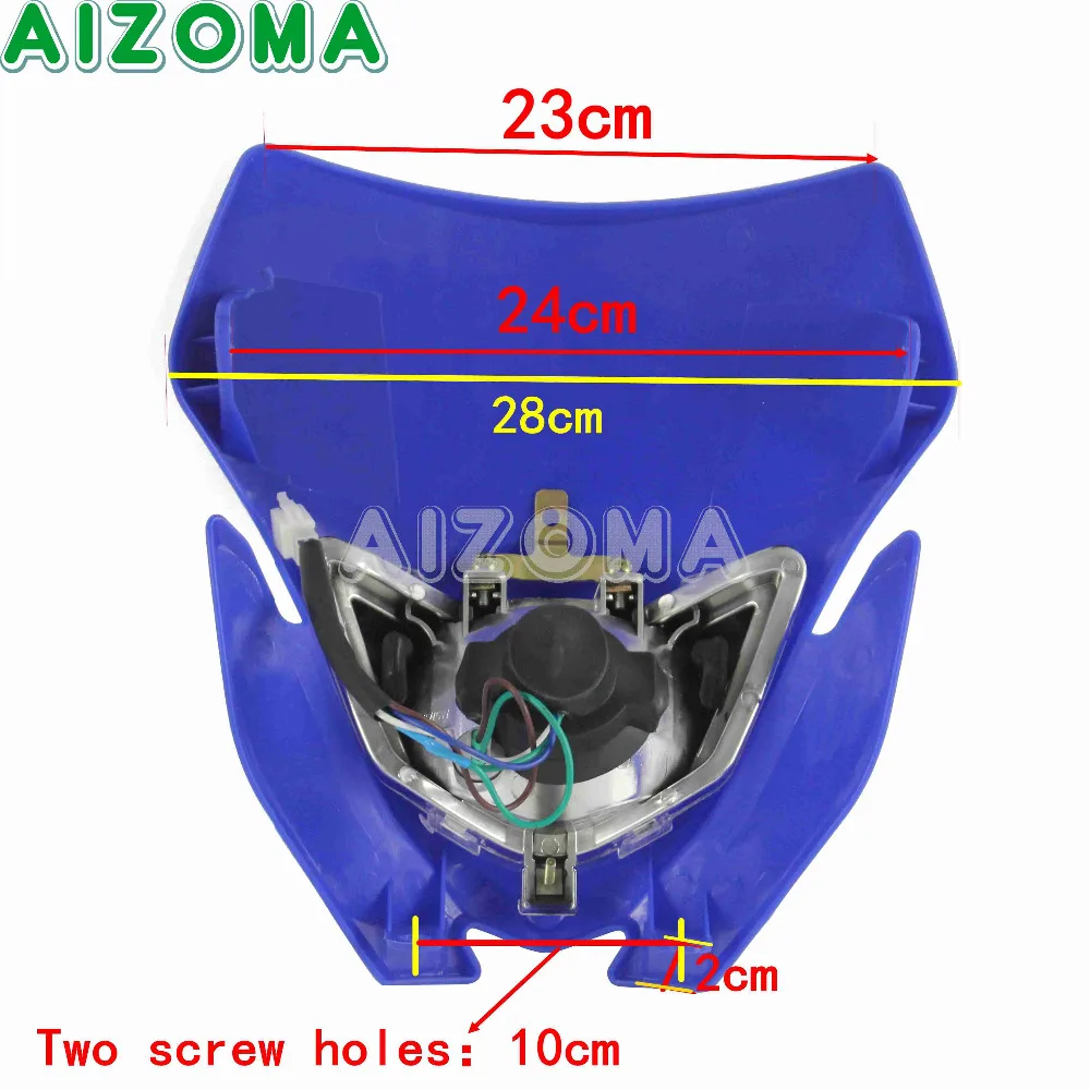 Dirt Bike Offroad Motocross 12v HI/lo Beam H4 Headlight Fairing Enduro Headlamp Supermoto For Yamaha WR 450/426/250 WR250F WR450