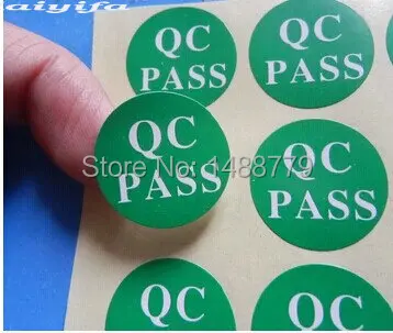 Free shipping, 1000 / PCS, 10 mm!QC PASS round stickers green sticker environmental protection the non-drying label stickers