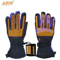 Smart Electric Heated Gloves Touch Screen Ski Gloves Battery Powered Self Heating 3M Waterproof Motorcycle Racing Riding Guantes