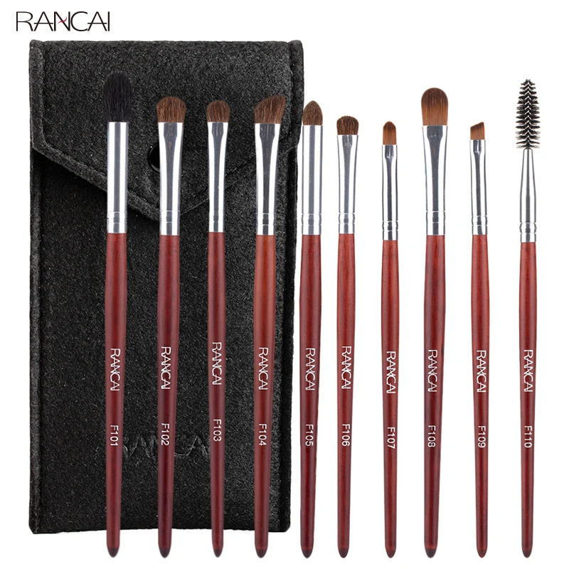 RANCAI MakeUp Brushes Set 7/10pcs Eye Shadow Blending Eyeliner Eyelash Eyebrow For Make up Portable With Free Shipping