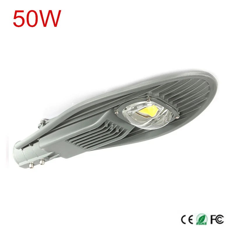 1pcs promoção 50w led luz de rua área externa lâmpada de rua emissora de luz de led de alta potência lâmpada embutida