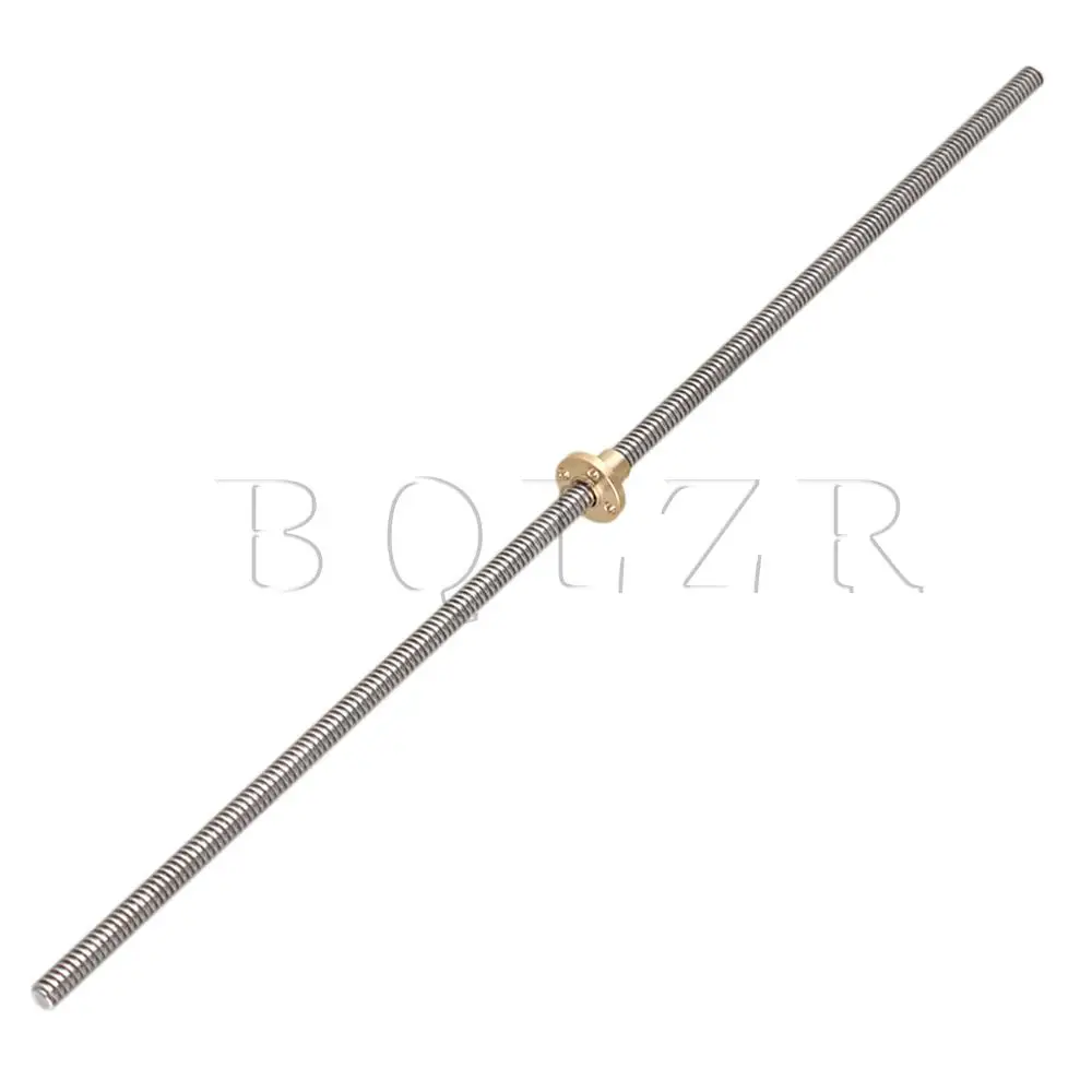 BQLZR L450mm Rvs Lood Schroef en Moer 2mm Lead voor Machine Tool