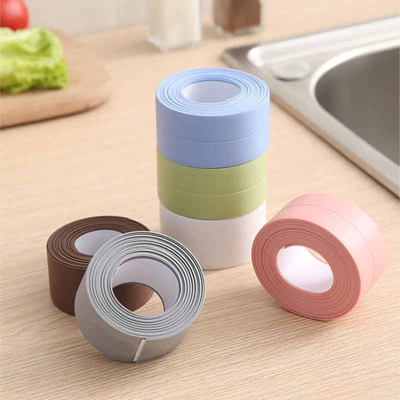 

3.2M Adhesive Tape Kitchen Caulk Repair Tapes Mildewproof Waterproof Tape Bathroom Wall Sealing Strip