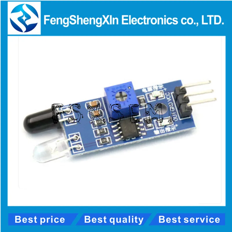 Picture 3: 5pcs LM393 Smart Car Robot Reflective Photoelectric 3pin IR Infrared Obstacle Avoidance Sensor Module for arduino Diy Kit