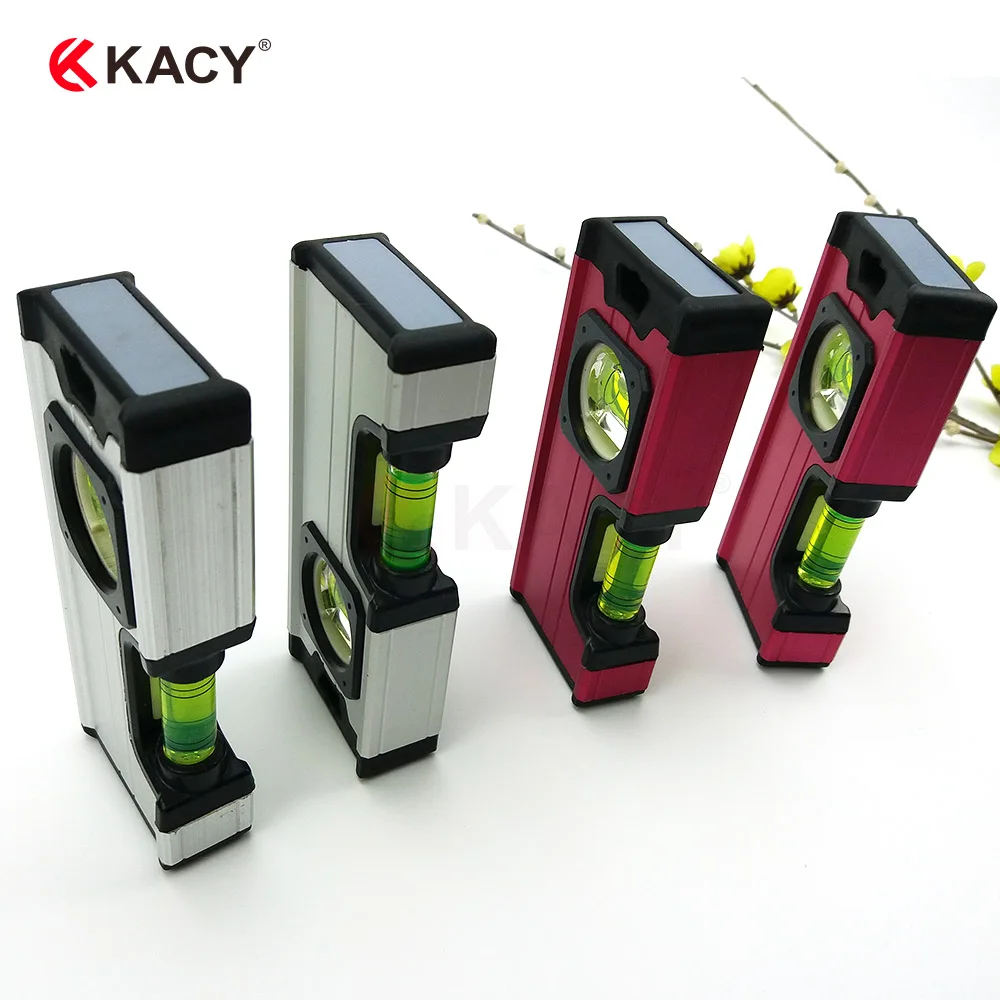 Regalo di natale KACY 37209 Livello In Lega di Alluminio Magnetico Siluro Livello I-Beam Livello Plumb/Livello