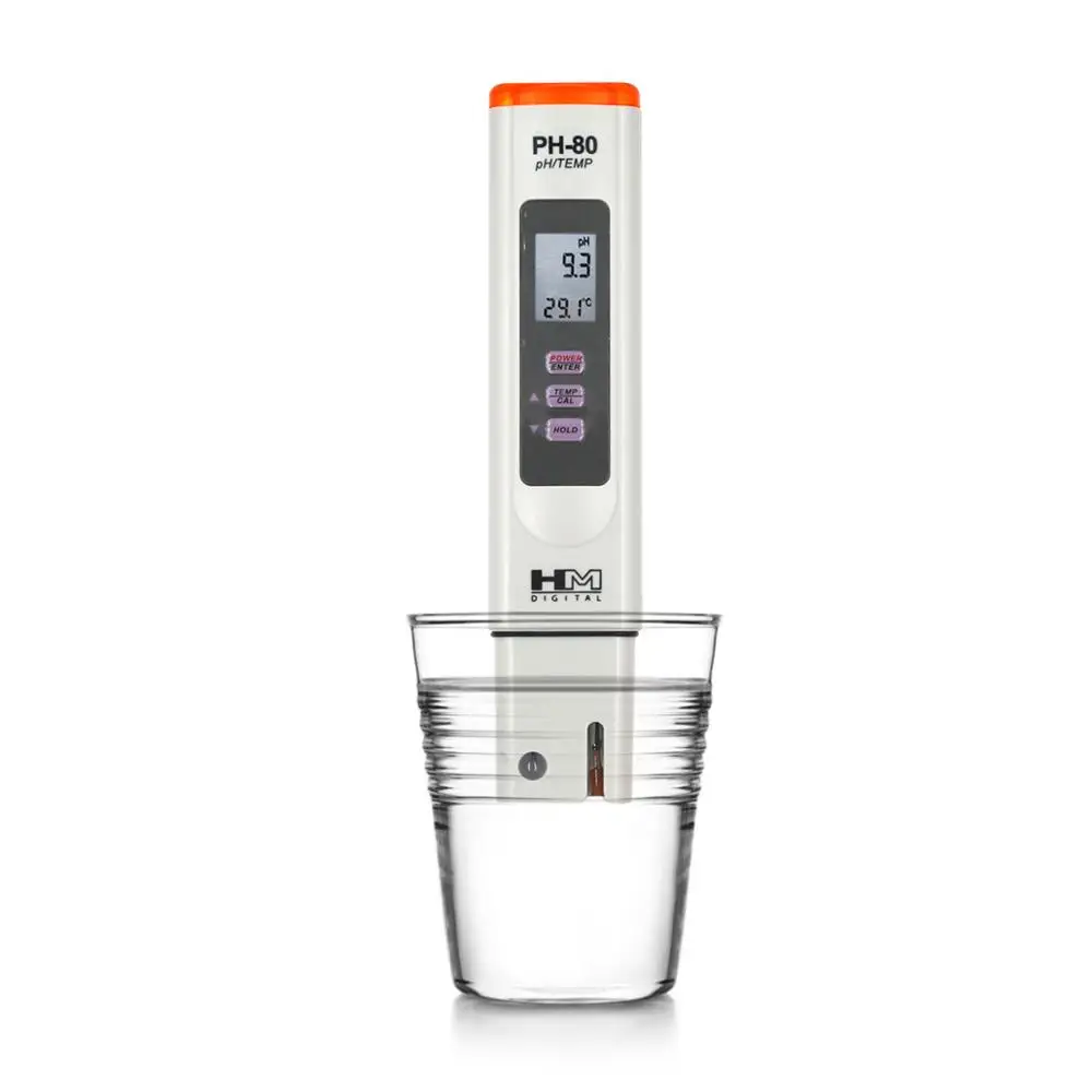 PH-80 2 in 1 ATC HM Digital pH and Temperature HydroTester with One-touch automatic digital calibration and Datahold 40% off