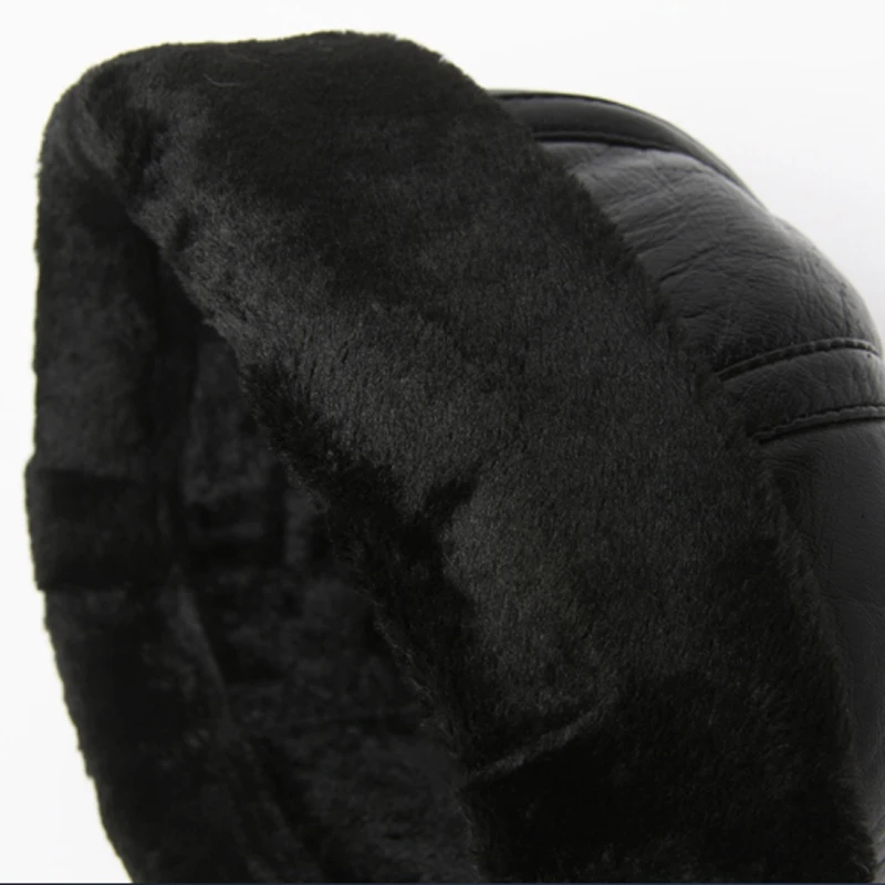 Wholesale New Fashion 2020 Hot Sale 100% High Quality Genuine Round Leather Hats Men Women Winter Warm Sheep leather Cap