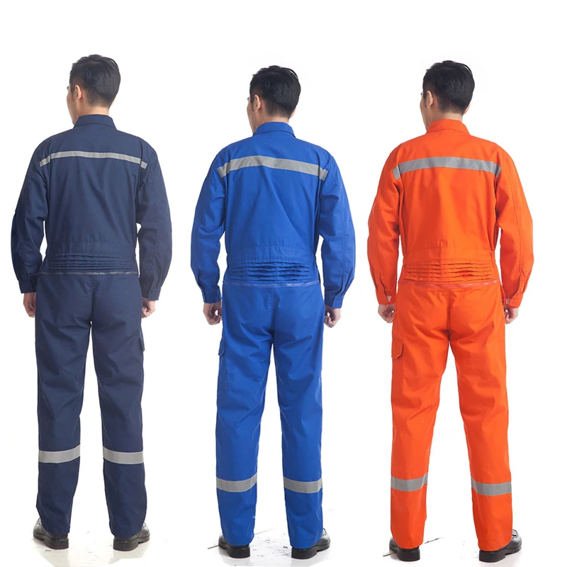 Woman men work overalls working uniforms spring thin section Reflective Coveralls welding car workshop mechanic PlusSize clothes