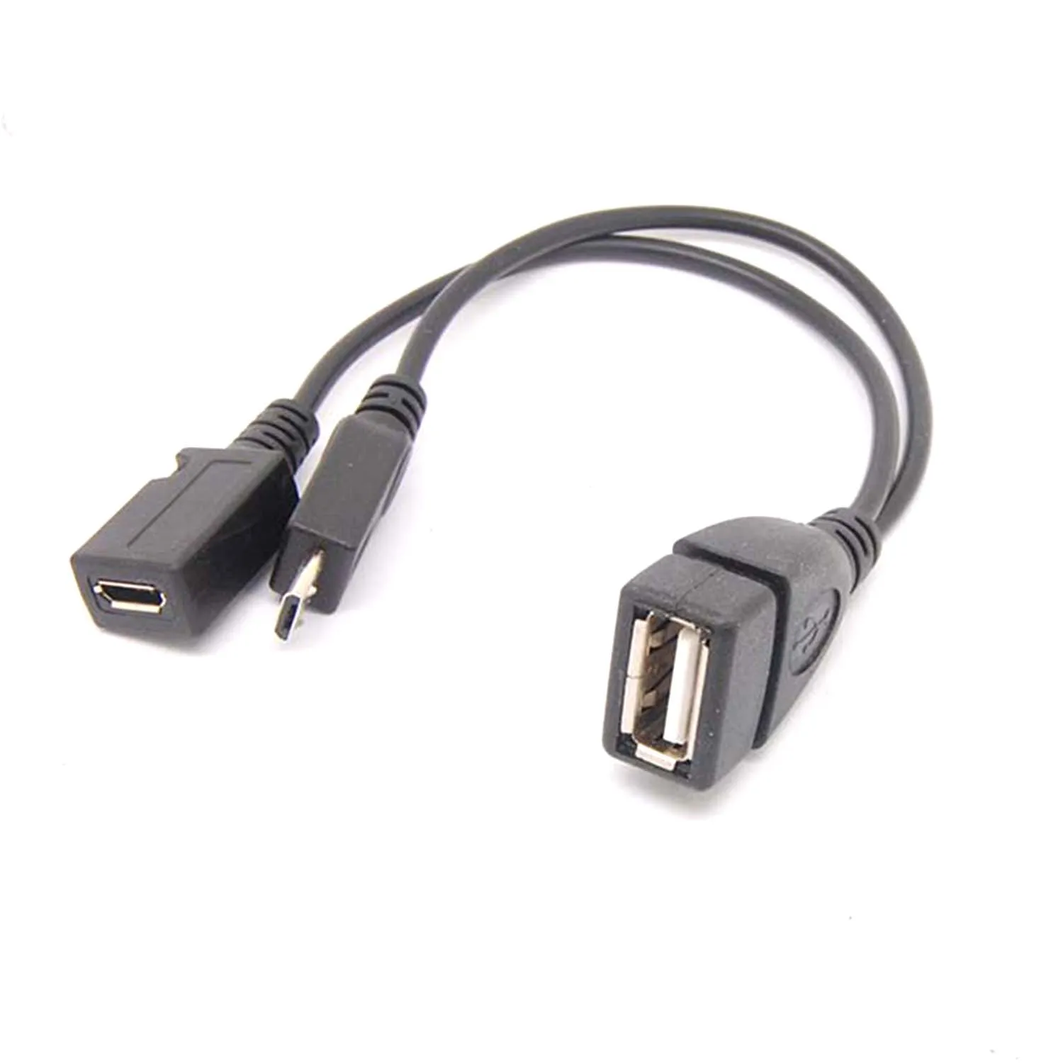 Micro USB Male To USB Female Host OTG Cable USB Power Y Cable for Cell phone TABLET