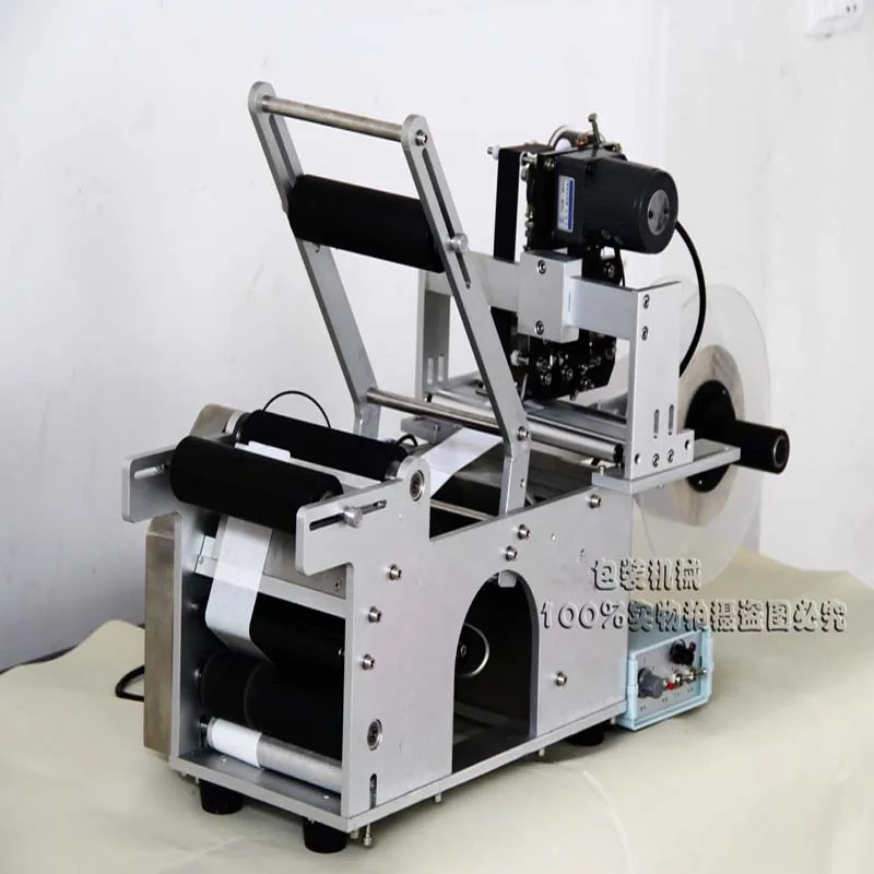 LT-50D Semi-Automatic Round Bottle Labeling Machine Labeler with Date Printer Label Printing Machine