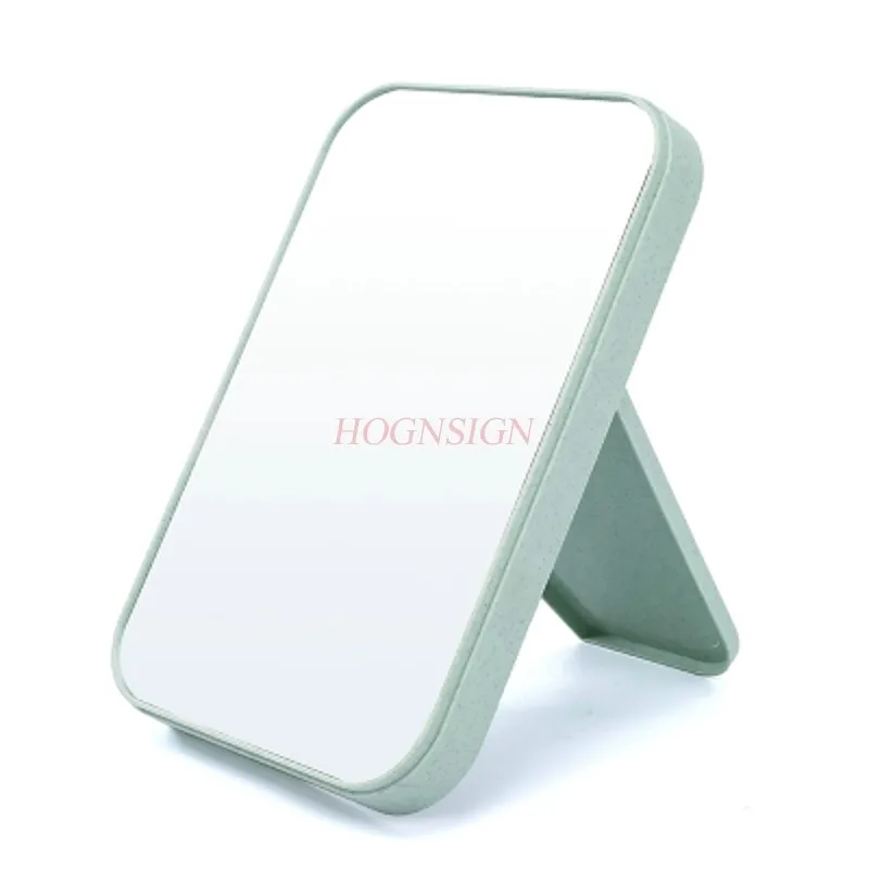 Desktop Makeup Mirror Rectangular Desktop Vanity Mirror Large Simple Portable Folding Princess Sale