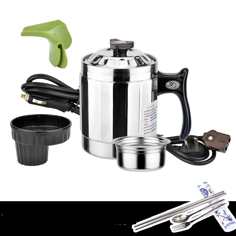 Electric Water Boiling Kettle 12/24/220V Multifunctional Electric Kettle Multi Cooker 1L High Quality For Travel