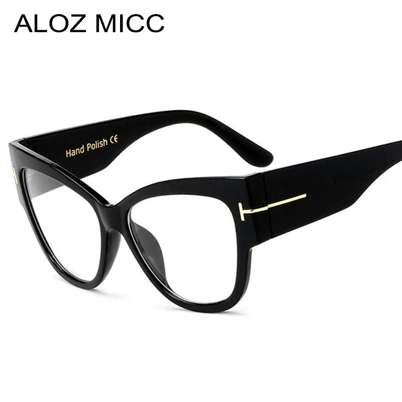 ALOZ MICC 패션 여성 고양이 눈 안경 브랜드 디자인, 최신 프레임 광학 안경, Oculos De Sol Q105