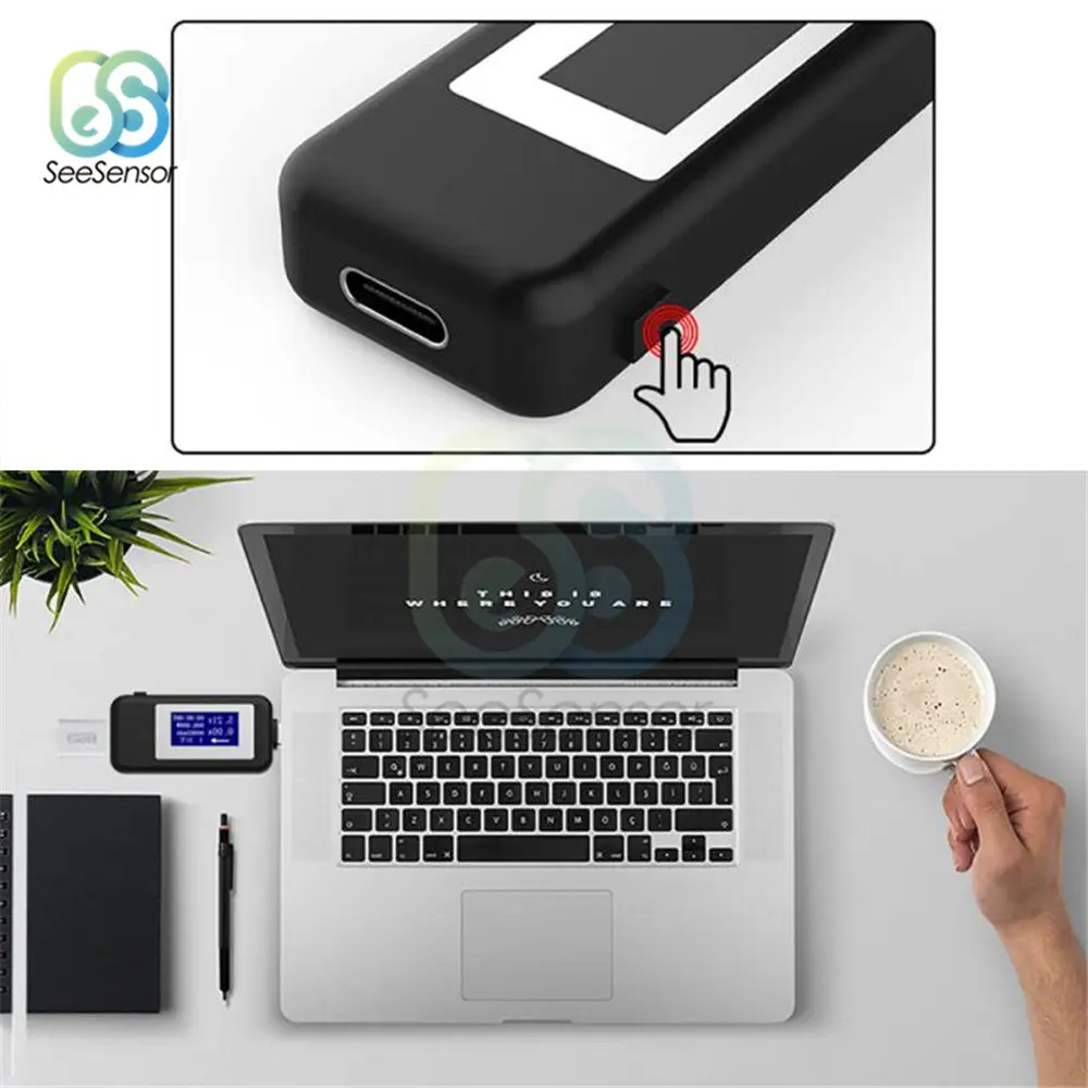 متعدد الوظائف USB تستر Type-c شاحن كاشف تيار مستمر الفولتميتر الرقمي مقياس التيار الكهربائي متر الجهد الحالي