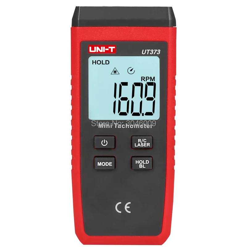 UNI-T UT373 Mini Tachometer, Digital Laser Tachometer Overload Indicator LCD Backlight Auto Power Off