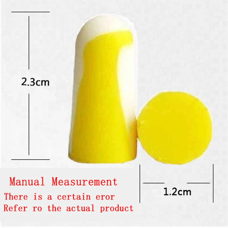 20pairs Authentic  Slow Reboun Foam Soft EarPlugs Noise sleeping Reduction Norope Earplugs Swimming Protective earmuffs