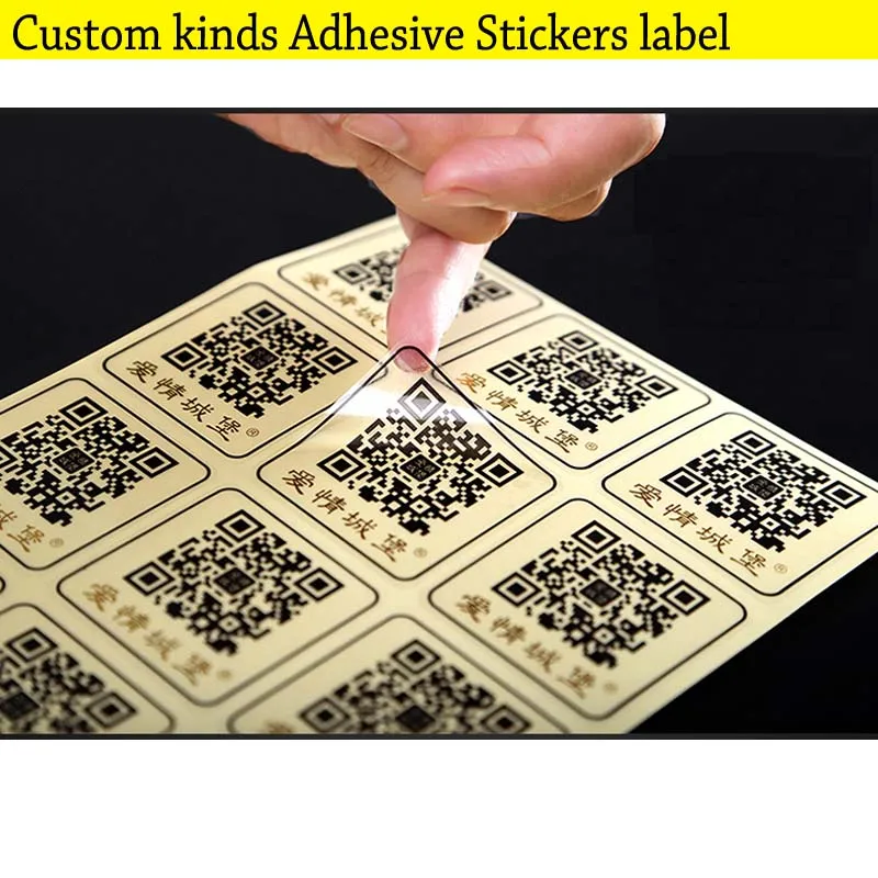 

Customized Digital Printed Christmas Decorative Stickers Labels Custom QR code Vinyl Transparent PVC Adhesive Stickers 1000pcs