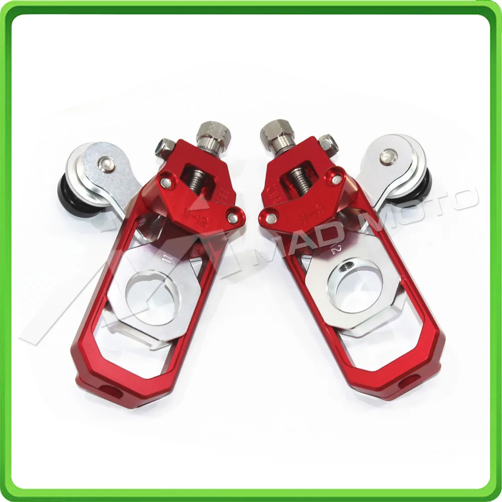 

Motorcycle Chain Tensioner Adjuster with paddock bobbins kit for Kawasaki Ninja ZX6R ZX-6R ZX-636 ZX636 2013 2014 2015 2016 Red