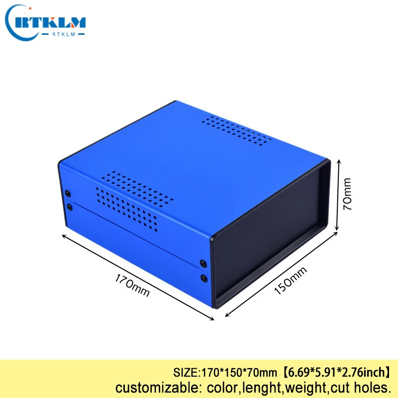 Electrical junction instrument box Iron box for electronics project housing diy iron control switch case 170*150*70mm