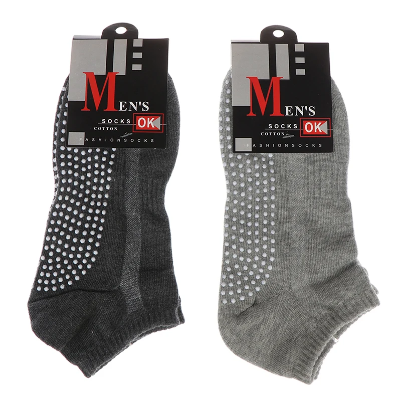 1 Pair  Men's Cotton Sport Non-slip Yoga Socks  Breathable Anti Skid Floor Socks Dropshipping