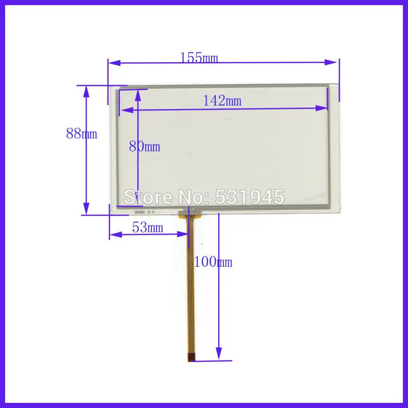 

ZhiYuSun compatible HST-TPA6.2CS New 6.2 Inch Touch Screen for 6.2 GPS GLASS for tble compatible