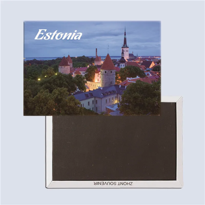 

Estonia tourist souvenirs, Magnetic refrigerator magnet, Family decoration, Rectangle 78*54mm ,25041