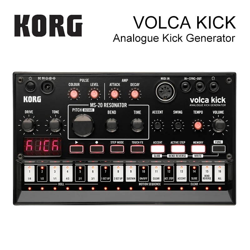 Korg Volca Kick-Key Synthesizer Analogue Kick Generator