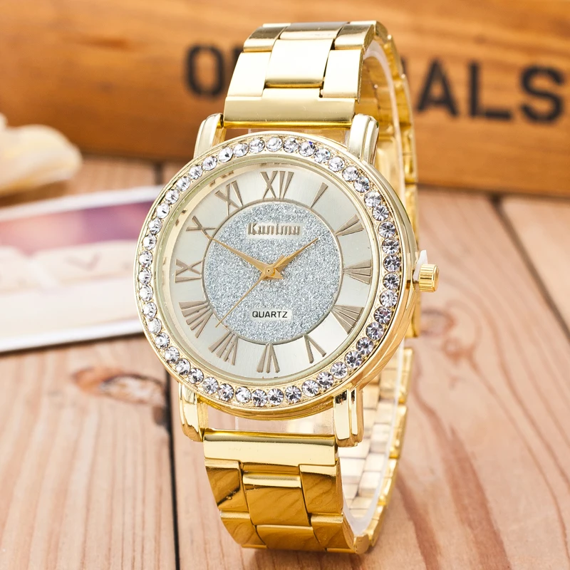 

Women Watches New Top Brand Women Gold Casual Quartz Watch Women Stainless Steel Watches Relogio Feminino Ladies Wristwatch Hot