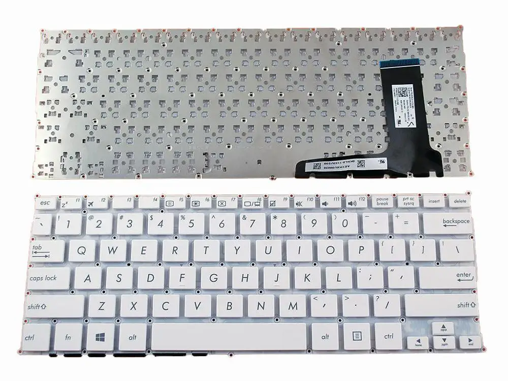 

US Keyboard For ASUS X202E S200 X201E White For Win8 New Laptop Keyboards With