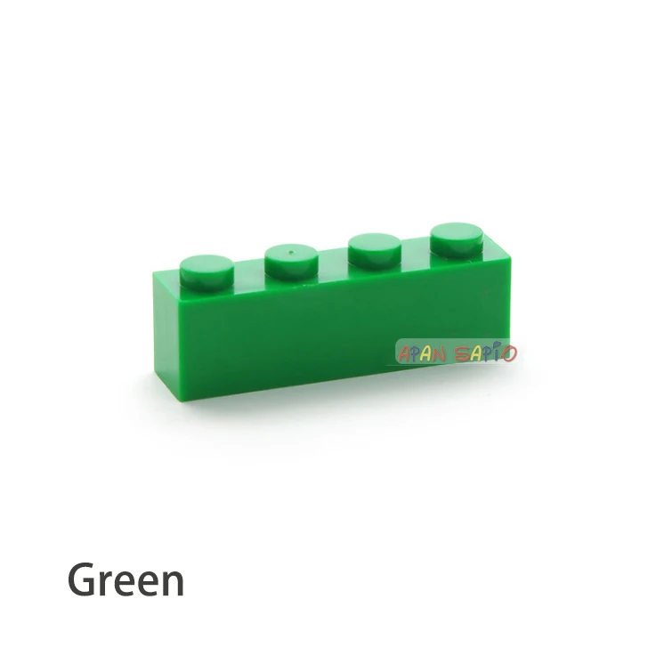 50 stücke DIY Bausteine dicke 1x4 16 Farbe Assemblage Pädagogisches kinder Spielzeug für kinder Größe Kompatibel mit 3010