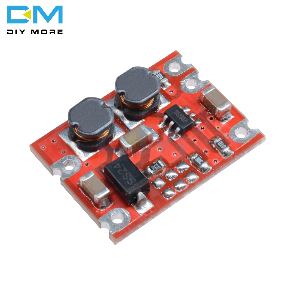 5PCS S09 DC-DC Automatic Buck Boost Power Step Up Down Board Module Input 3V-15V Output 3.3V/5V Electronic DIY PCB