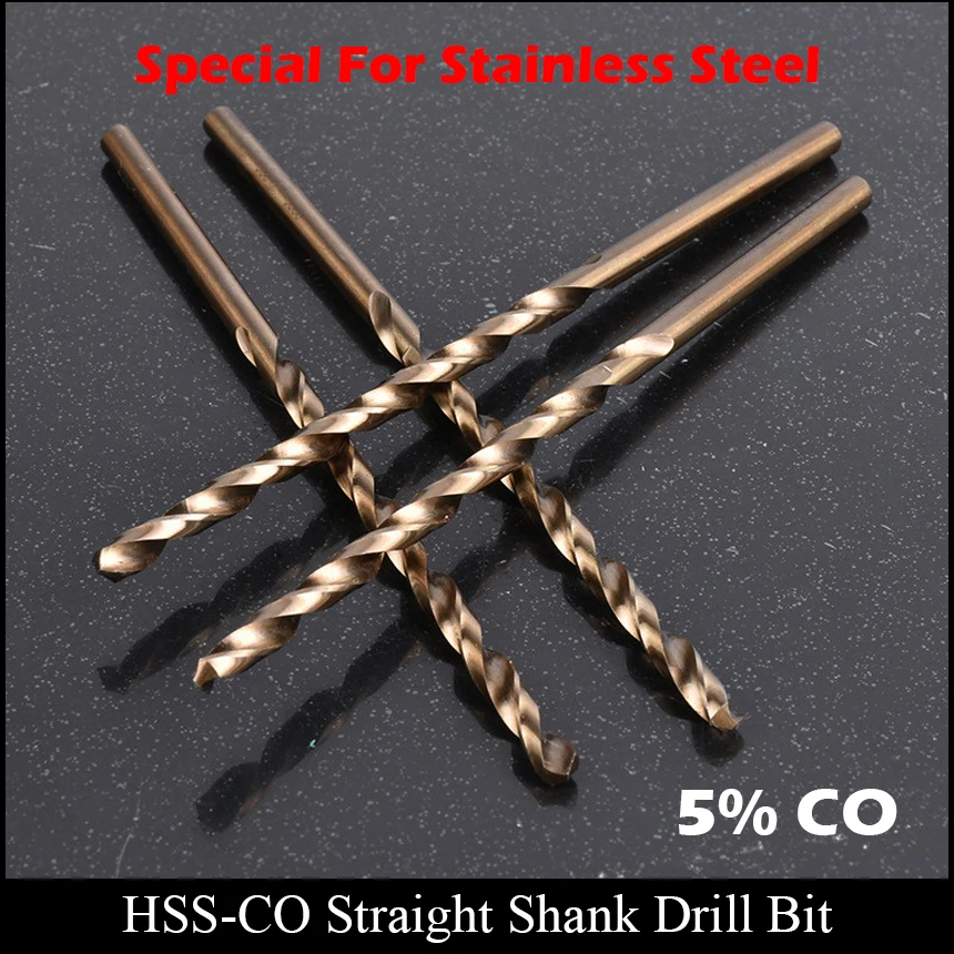 8.3mm 8.4mm 8.5mm 200mm 250mm 300mm 350mm Long Stainless Steel High Speed Steel HSS CO HSS-CO Straight Shank Twist Drill Bit