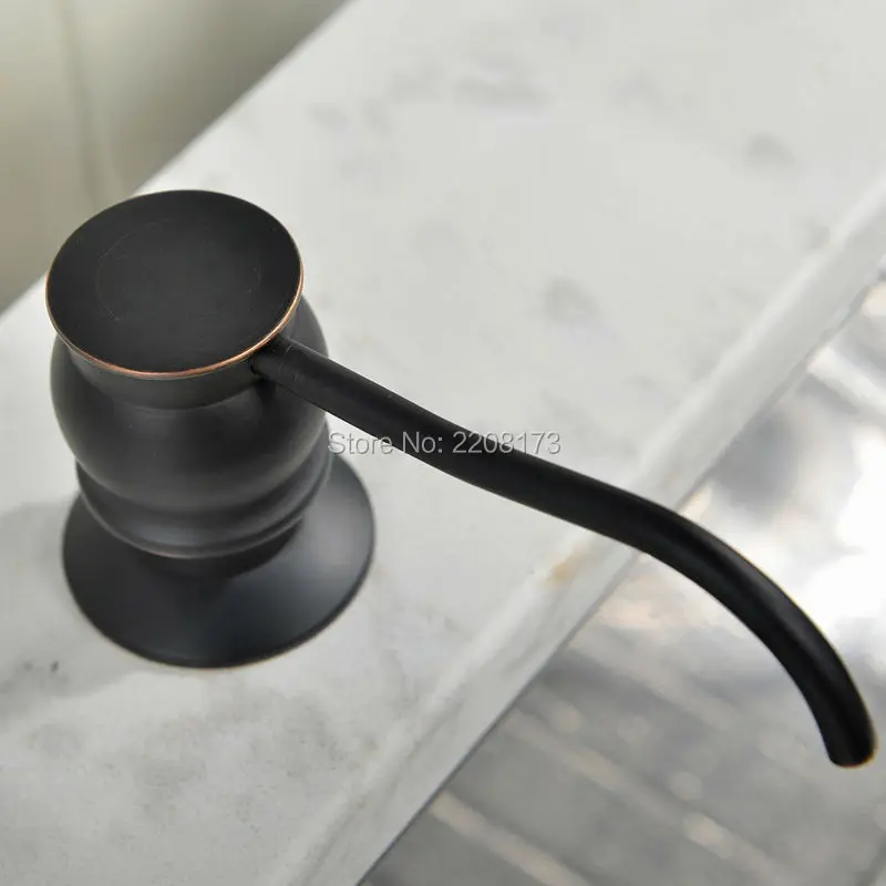 High Quality Solid Brass Oil Rubbed Bronze Kitchen Sink Soap Dispenser ORB Liquid Soap Dispensers BRASS Pump and PP Bottle