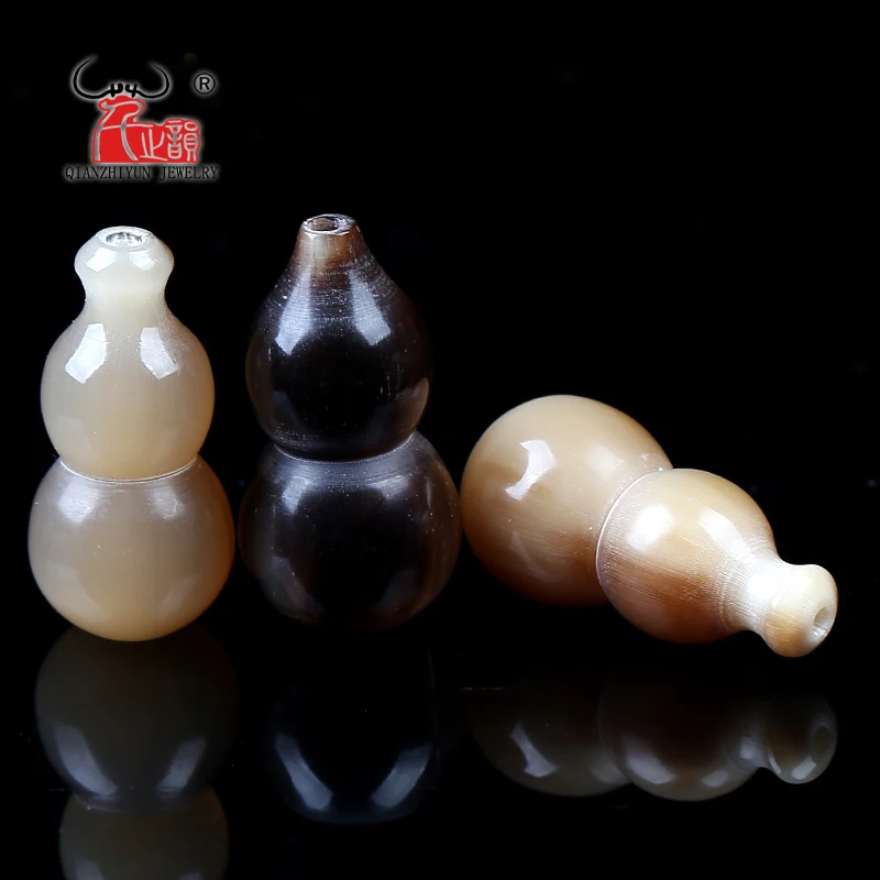 Natural yak horn calabash to play hang DIY accessories.Beads for Jewelry Making