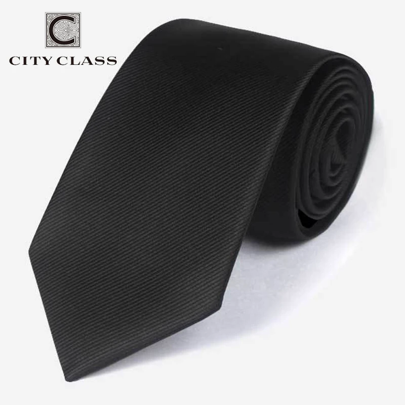 CITY CLASS Business Men Tie Stripe Fashion Neckwear Men Silm Necktie Wedding Party Ties for Men T shirt Tie Suit High Quality