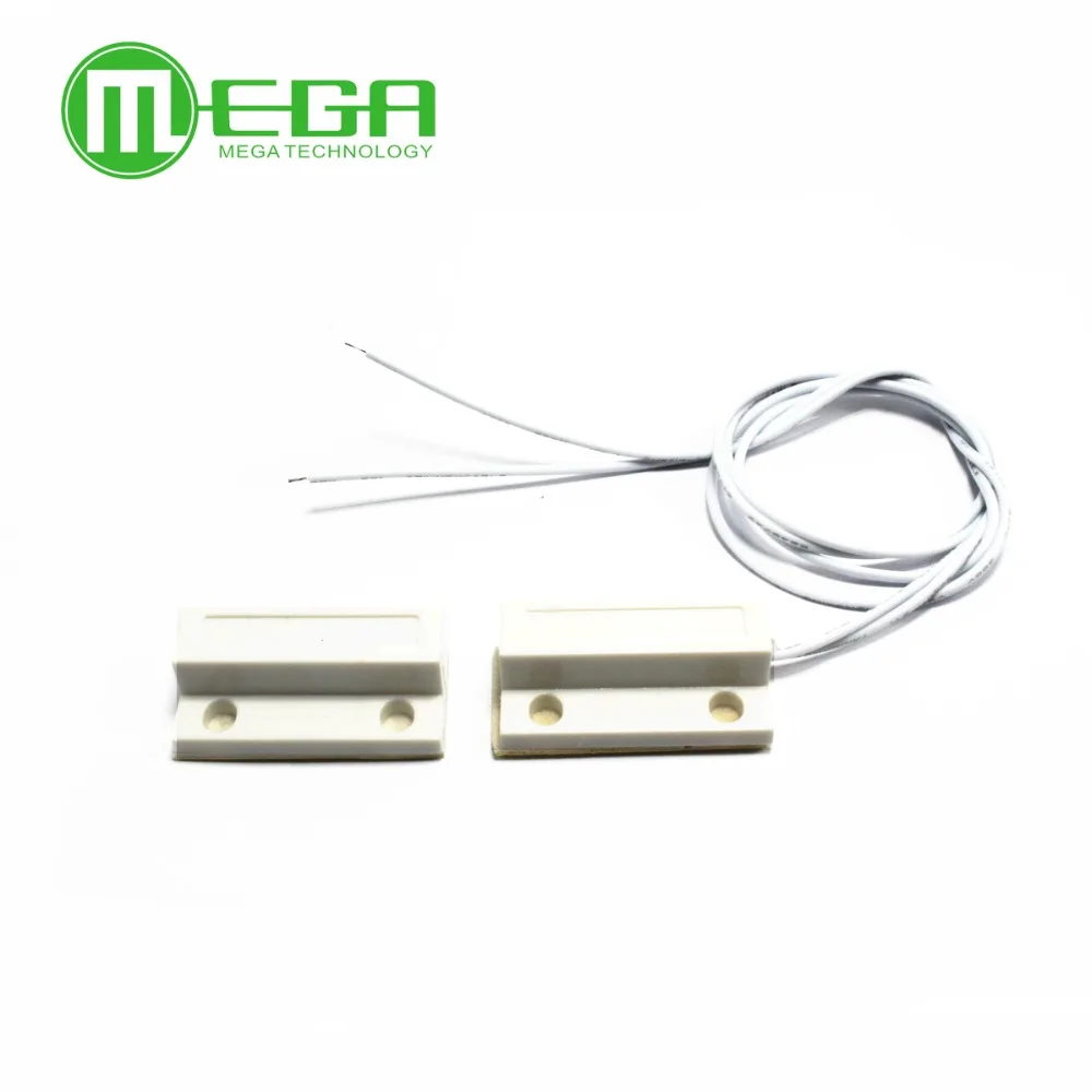 10 짝 MC-38 MC38 유선 문 창 센서 자기 스위치 홈 경보 시스템 정상 폐쇄