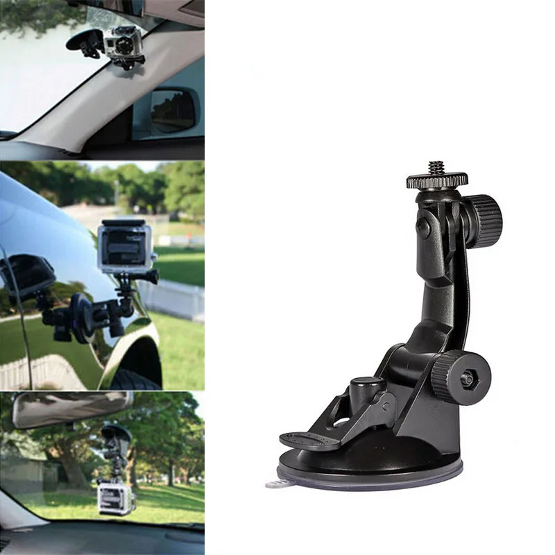 Car Suction Cup Mount Holder Car Camera DV DVR Tachograph Bracket Stand with 1/4 Standard Screw for Sports DV DVR GPS holder