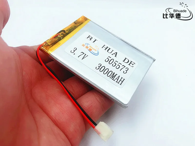 Li-Po 1 sztuk 505573 3.7 V 3000 mah litowo polimerowa bateria z płyta ochronna do tabletu V3000HD MP4 GPS