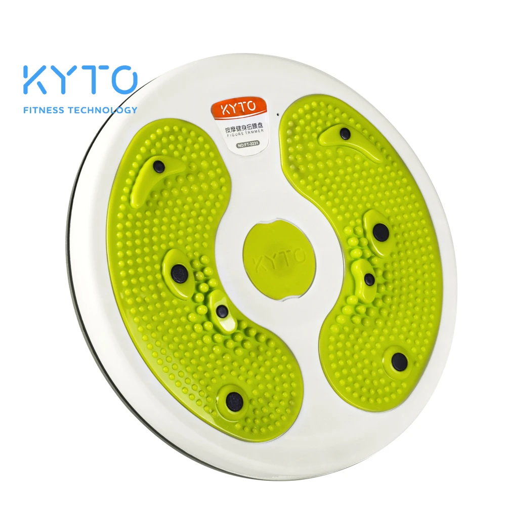 KYTO Waist Disc Fitness Figure Trimmer Twist Board Slimming Body Equipment-Foot-shaped Pedal Balance Board For Home Sports