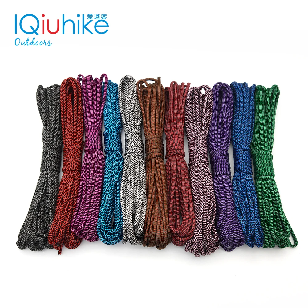 5 mét Dia.4mm 7 đứng Lõi Paracord cho Sự Sống Còn Parachute Cord Lanyard Cắm Trại Leo Núi Cắm Trại Đi Bộ Đường Dài Phơi Quần Áo